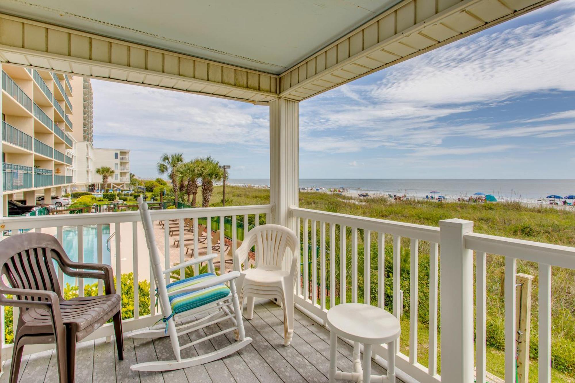 Sunny Windy Hill Beachfront Condo With Private Patio Myrtle Beach Eksteriør bilde