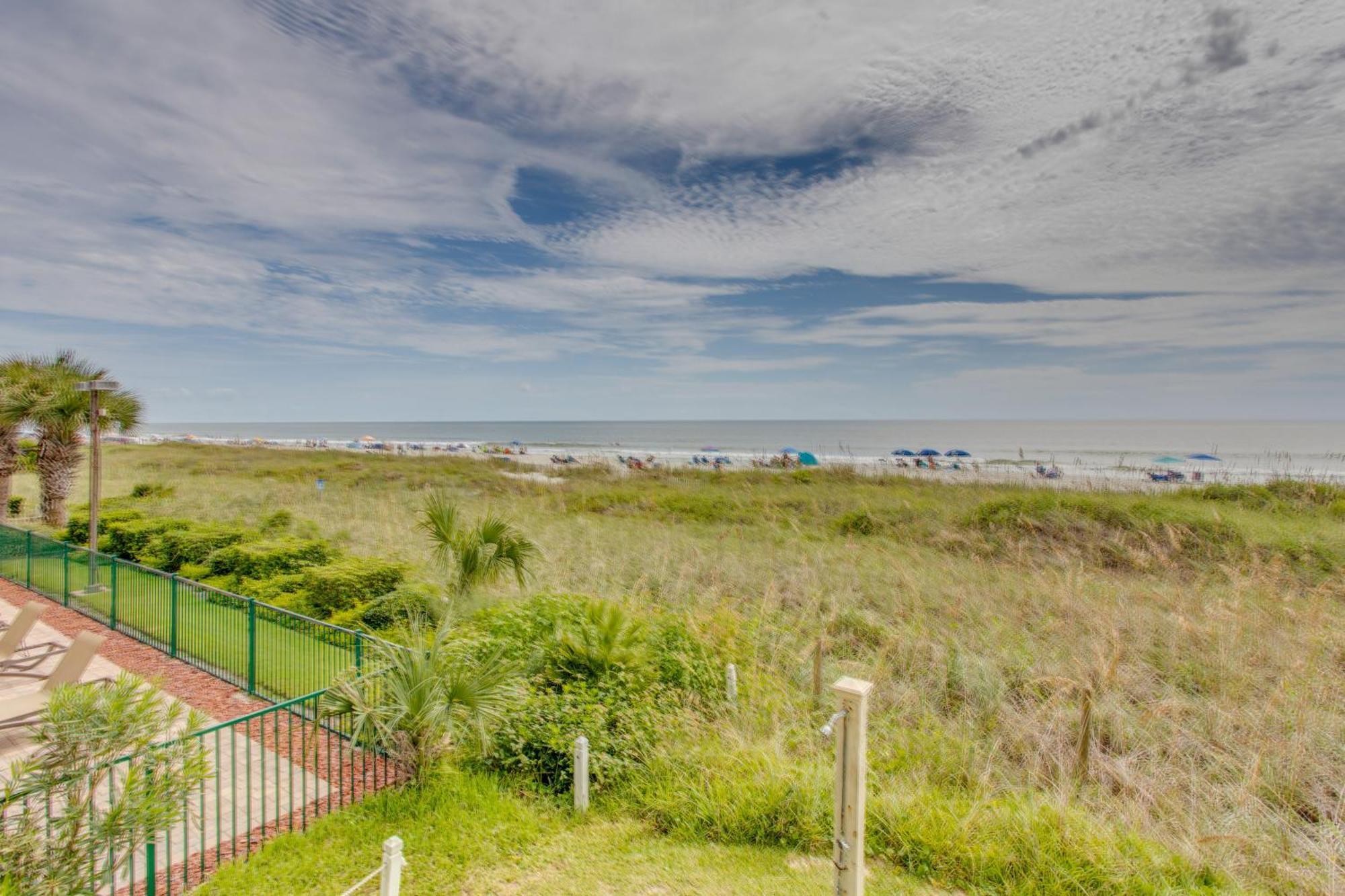 Sunny Windy Hill Beachfront Condo With Private Patio Myrtle Beach Eksteriør bilde